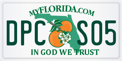 FL license plate DPCS05