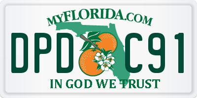 FL license plate DPDC91
