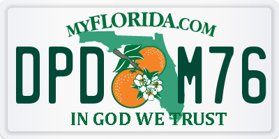 FL license plate DPDM76