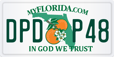 FL license plate DPDP48
