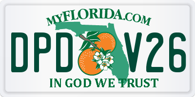 FL license plate DPDV26