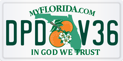 FL license plate DPDV36