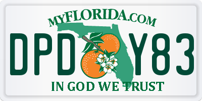 FL license plate DPDY83