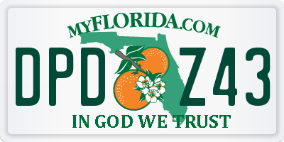 FL license plate DPDZ43