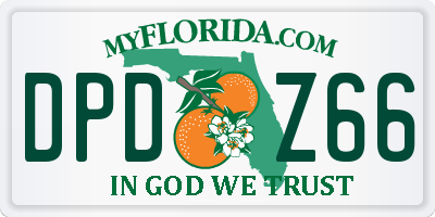 FL license plate DPDZ66