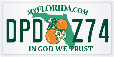 FL license plate DPDZ74