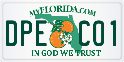FL license plate DPEC01