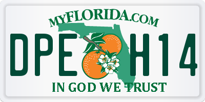 FL license plate DPEH14