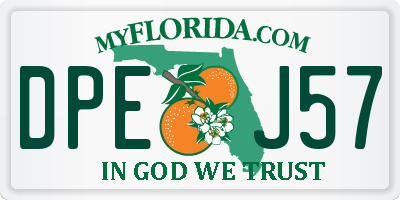 FL license plate DPEJ57
