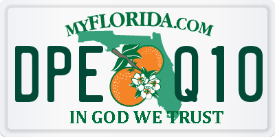 FL license plate DPEQ10
