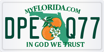 FL license plate DPEQ77