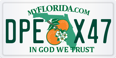 FL license plate DPEX47