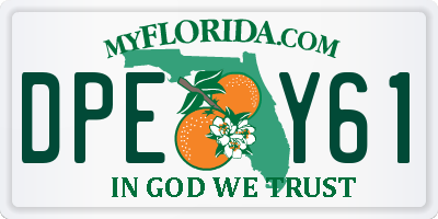 FL license plate DPEY61