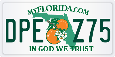 FL license plate DPEZ75