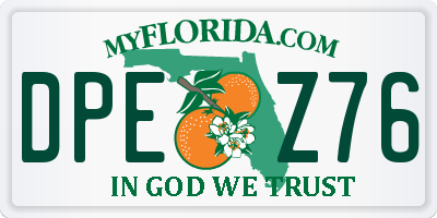 FL license plate DPEZ76