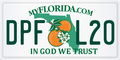FL license plate DPFL20