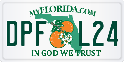 FL license plate DPFL24
