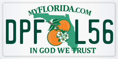 FL license plate DPFL56