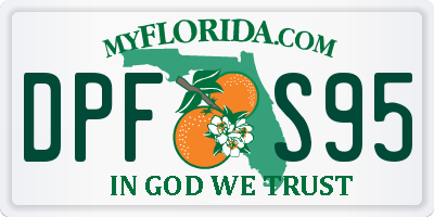 FL license plate DPFS95