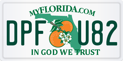 FL license plate DPFU82