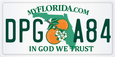 FL license plate DPGA84