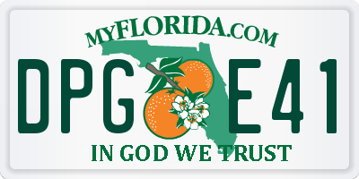 FL license plate DPGE41
