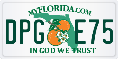 FL license plate DPGE75