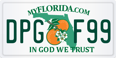 FL license plate DPGF99