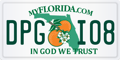 FL license plate DPGI08