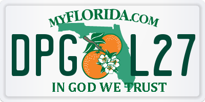FL license plate DPGL27