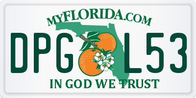 FL license plate DPGL53