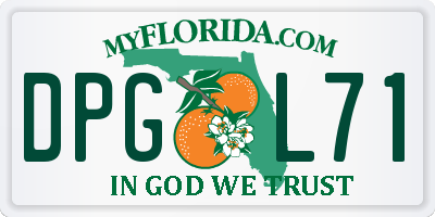 FL license plate DPGL71