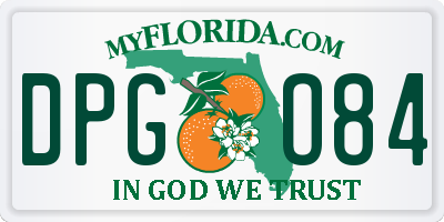 FL license plate DPGO84