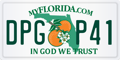 FL license plate DPGP41