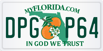 FL license plate DPGP64