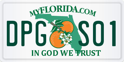 FL license plate DPGS01