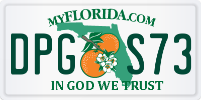 FL license plate DPGS73