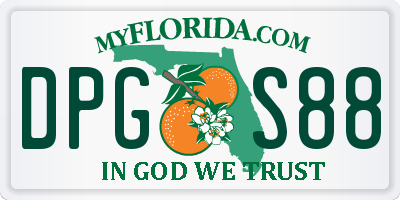 FL license plate DPGS88