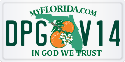 FL license plate DPGV14
