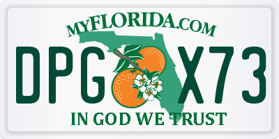 FL license plate DPGX73