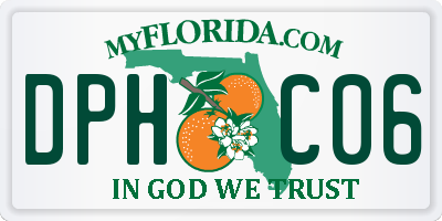 FL license plate DPHC06