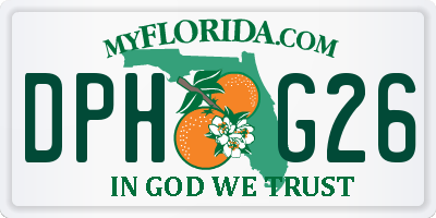 FL license plate DPHG26