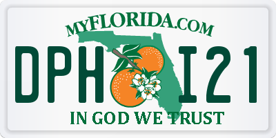 FL license plate DPHI21