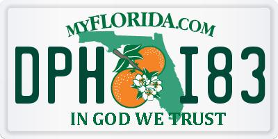 FL license plate DPHI83