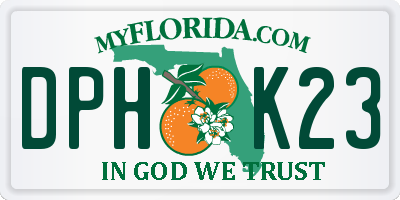 FL license plate DPHK23