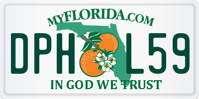 FL license plate DPHL59