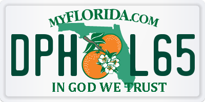 FL license plate DPHL65