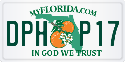 FL license plate DPHP17