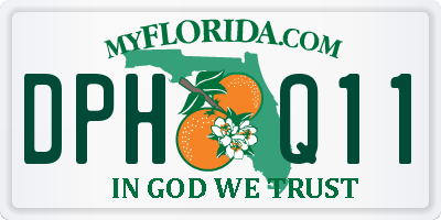 FL license plate DPHQ11