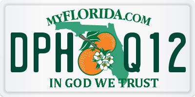 FL license plate DPHQ12